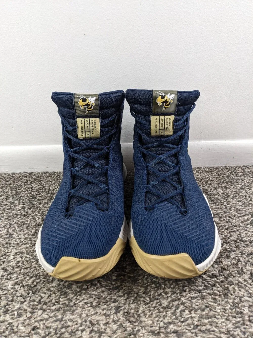 Adidas Pro Bounce 2018 Georgia Tech Basketball EF9674 Mens 11 Collegiate Navy